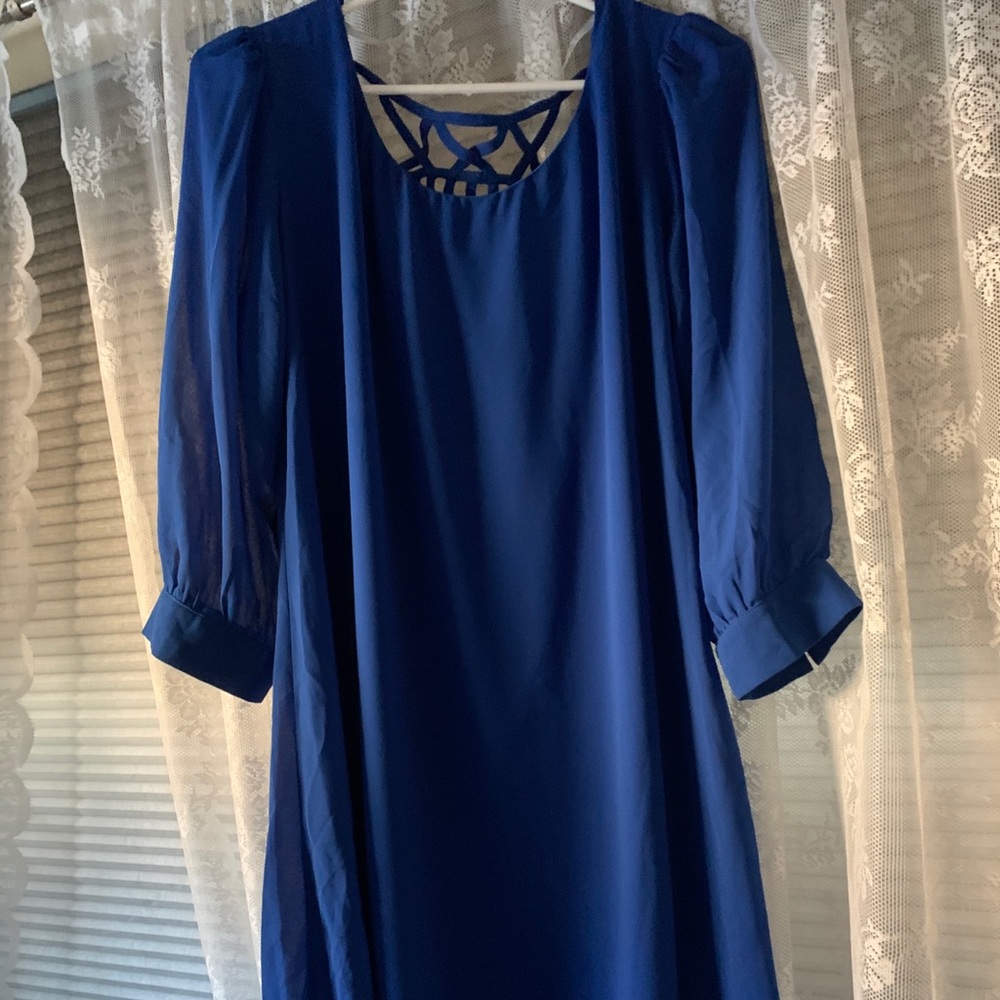 Beautiful Blue Mini Dress